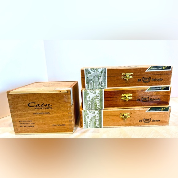Other - Cedar Wood Empty Cigar Boxes